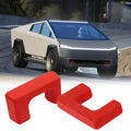 Tow Hook Covers Compatible with Tesla Cybertruck 2024 2025, Front Hitch Cover Red Silicone Tow Hook Protector Accessories for Tesla Cybertruck 2024 2025 (2PCS)