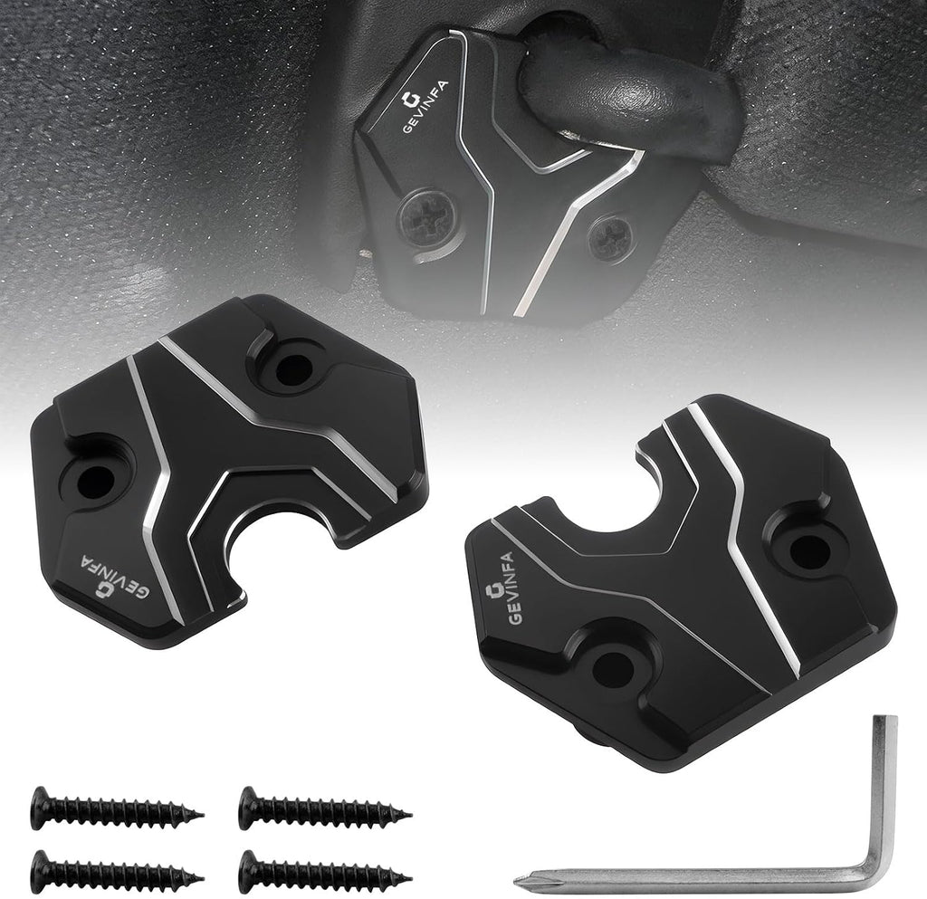 GEVINFA Sun Visor Repair Kit Compatible with Ram 1500 2019-2026, 2 Pack Upgraded Aluminum Alloy Visor Clips for Fixing Sagging Drooping Sun Visor, L-R Side Truck Interior Ram 1500 Accessories