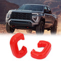 GEVINFA Red Front Tow Hooks Covers Only Compatible with Colorado Z71 ZR2 & GMC Canyon 2023 2024 2025, Heavy Duty Custom Trailer Hitch Cover Fits Chevy Colorado Accessories and GMC Canyon Accessories
