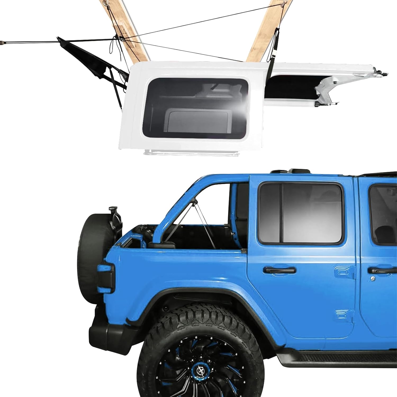 GEVINFA Hard Top Removal Lift for Jeep Wrangler JL JK TJ Ford Toyota & More