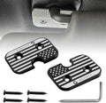 GEVINFA Sun Visor Repair Kit Compatible with Ram 1500 2019-2026, 2 Pack Upgraded Aluminum Alloy Visor Clips with US-Flag for Fixing Sagging Sun Visor, Patriotic Truck Interior Ram 1500 Accessories