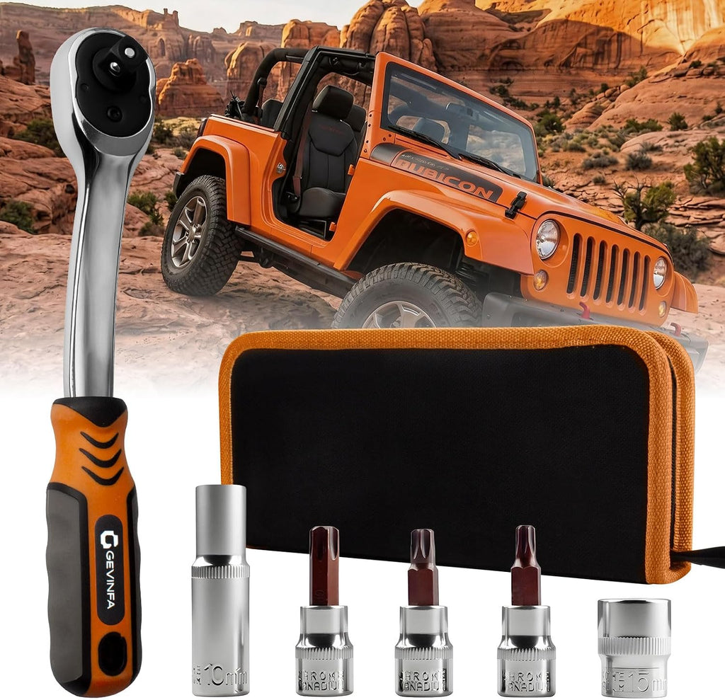 GEVINFA Removal Tool Kit for 2007-2025 Jeep Wrangler JL JK JKU Gladiator JT