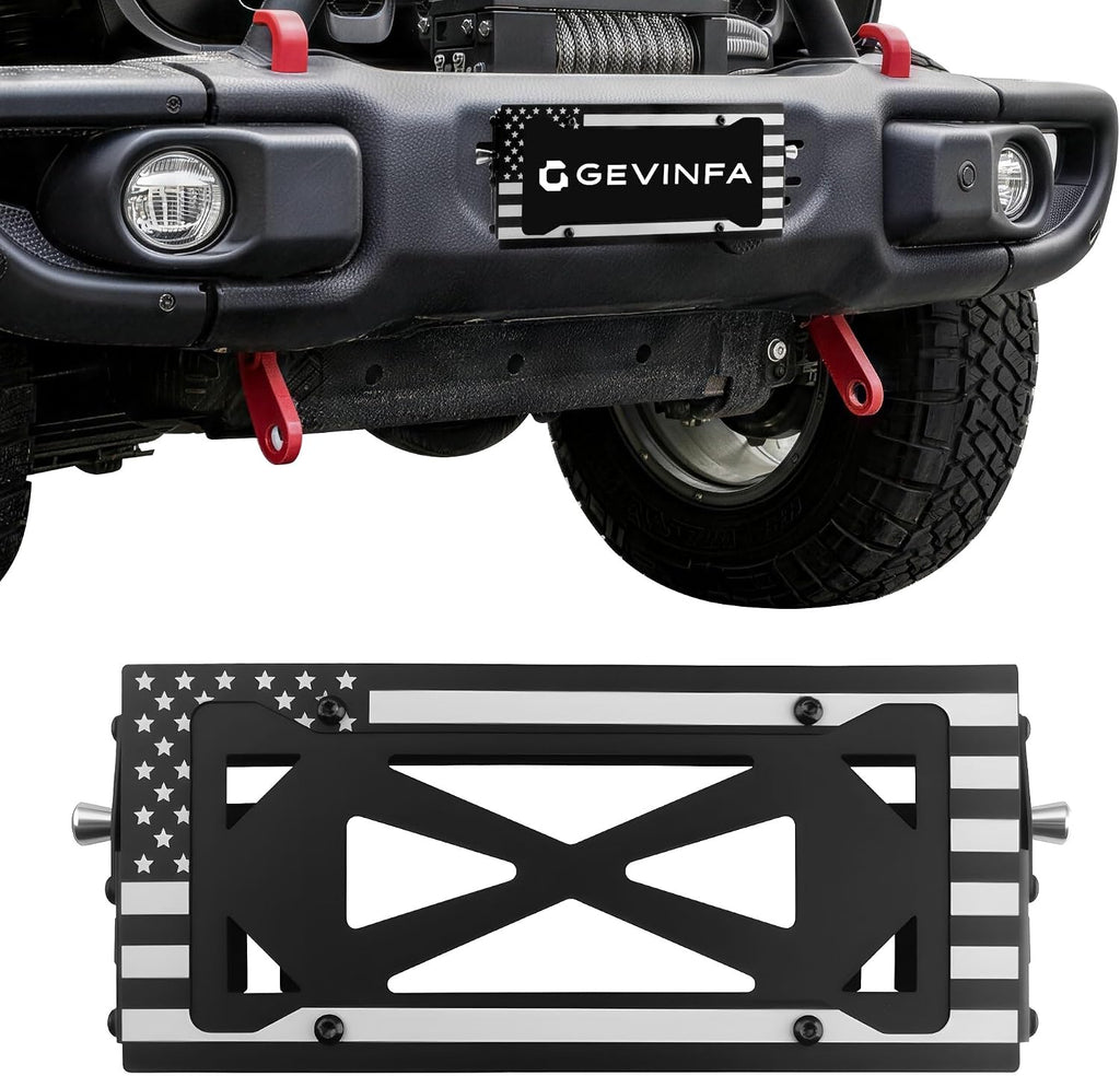 Flip-Up License Plate Mount for 10" Hawse Fairlead Winch Bumper