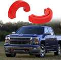 GEVINFA Tow Hook Covers for Chevy Silverado 1500 2007-2025 Red Protector