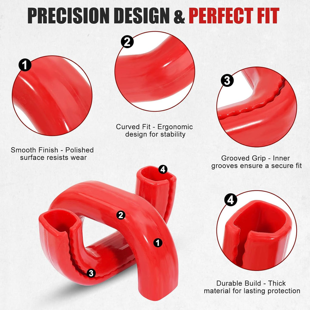Tow Hook Covers Fits RAM 2500 3500 2019-2025 Red Silicone Protector