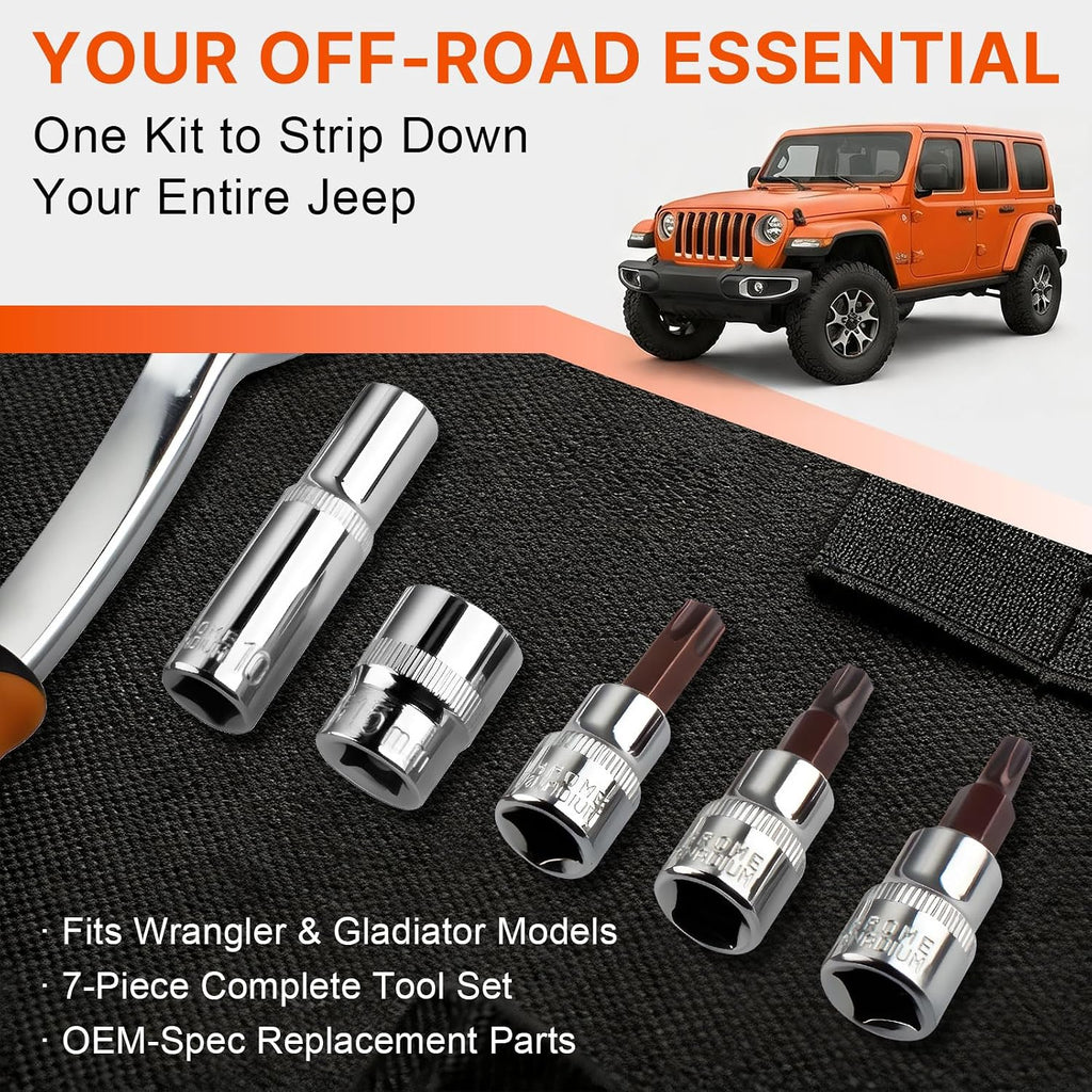 GEVINFA Removal Tool Kit for 2007-2025 Jeep Wrangler JL JK JKU Gladiator JT