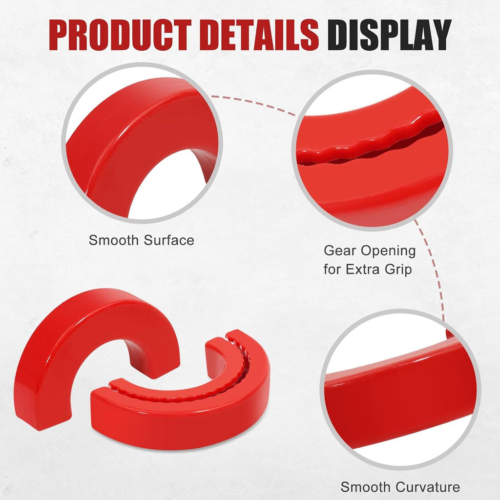 GEVINFA Tow Hook Covers for Chevy Silverado 1500 2007-2025 Red Protector
