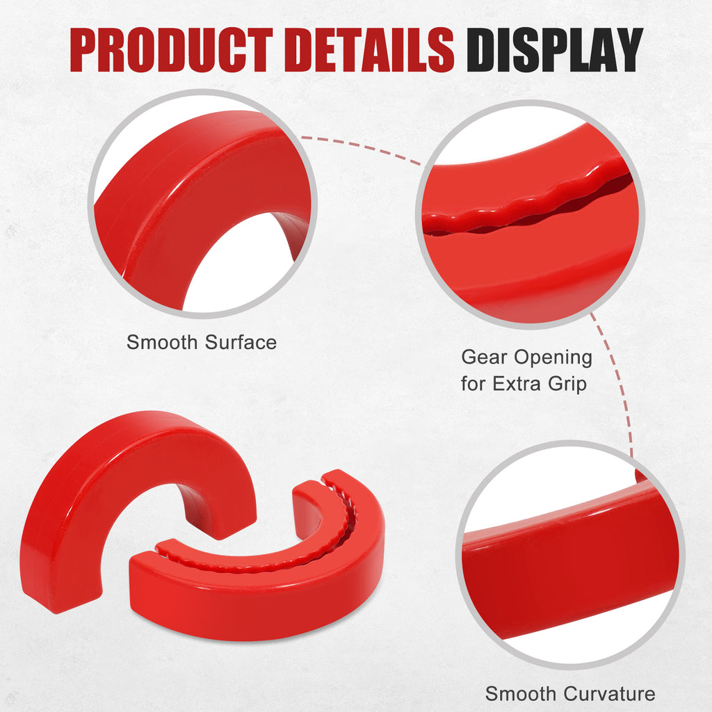 Tow Hook Covers Compatible with Chevy Silverado 1500 2007-2025, Custom-Fit Protector Cover for Chevrolet Silverado 1500 Accessories | Durable & Stylish Upgrade (Red)