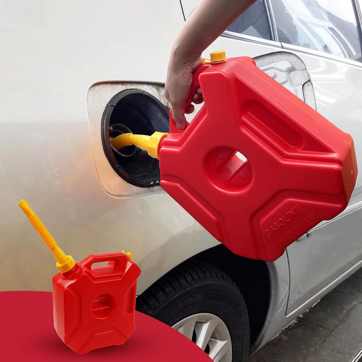 Gas Can Spout Replacement, Gas Can Nozzle Spouts 4 Kit,with 8 Screw Collar Caps(4 Coarse Thread&4 Fine Thread Fits Most Cans) with 8 Gas Can Gasket, Spout Cap, Gas Can Vent Caps,with Drill(33 PCS)