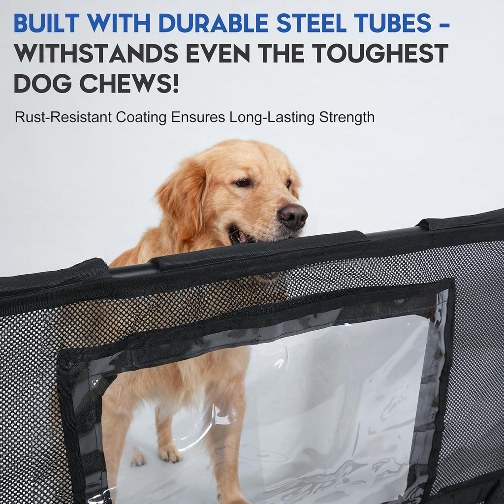 GEVINFA 52" Dog Car Barrier for SUV, Wide Escape-Proof & Chew-Proof