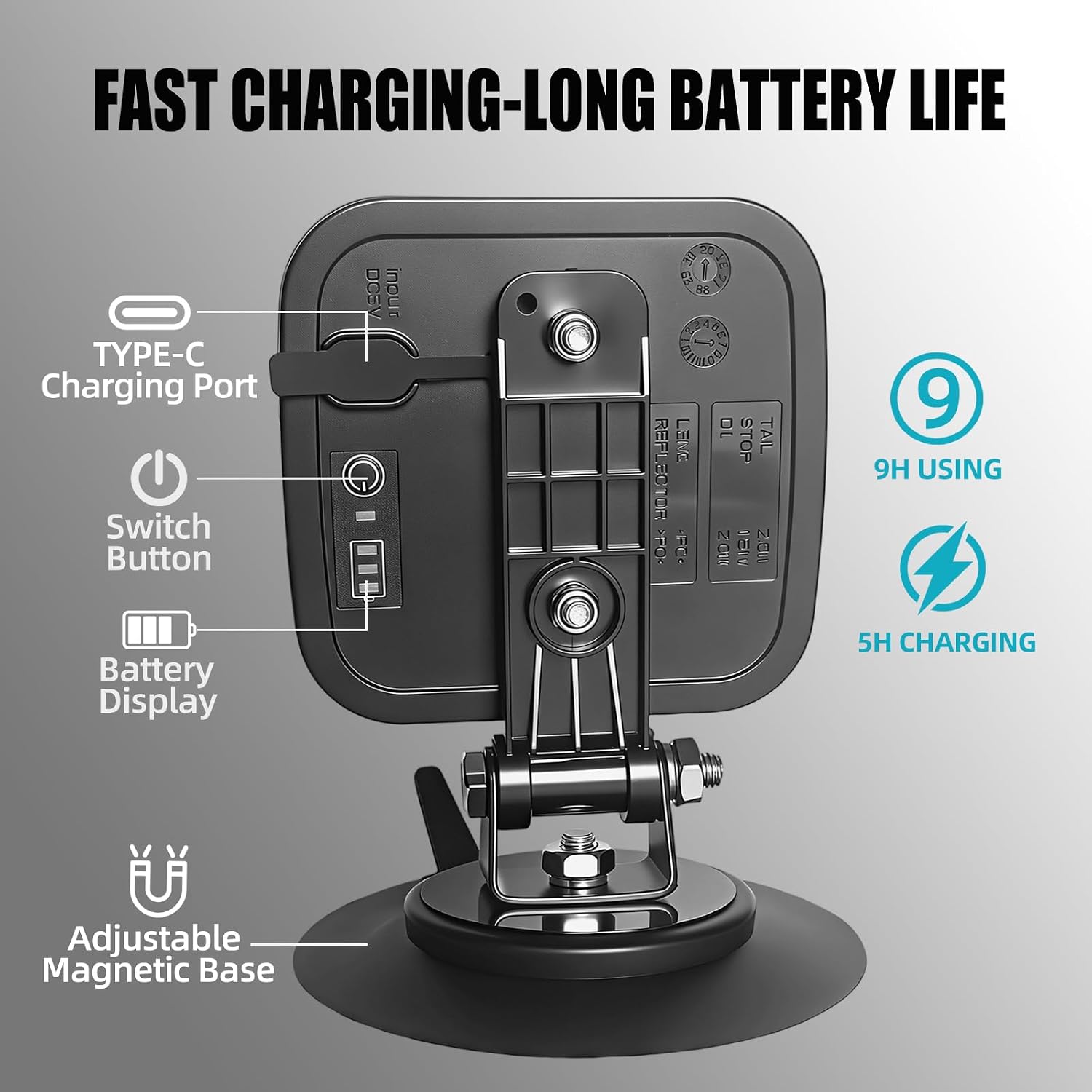 Wireless Trailer Lights, Magnetic LED Kit for Tow Trucks, Boats