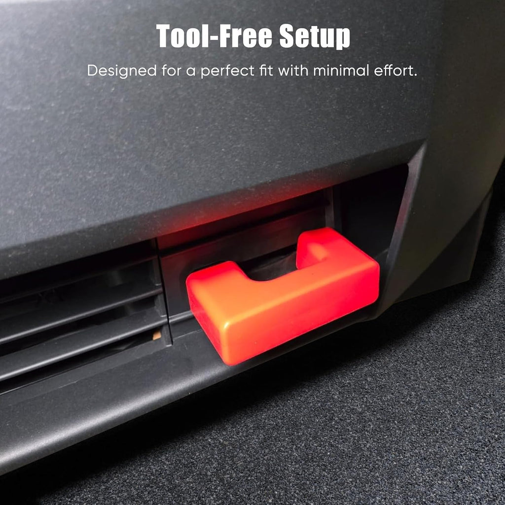 Tow Hook Covers Compatible with Tesla Cybertruck 2024 2025, Front Hitch Cover Red Silicone Tow Hook Protector Accessories for Tesla Cybertruck 2024 2025 (2PCS)