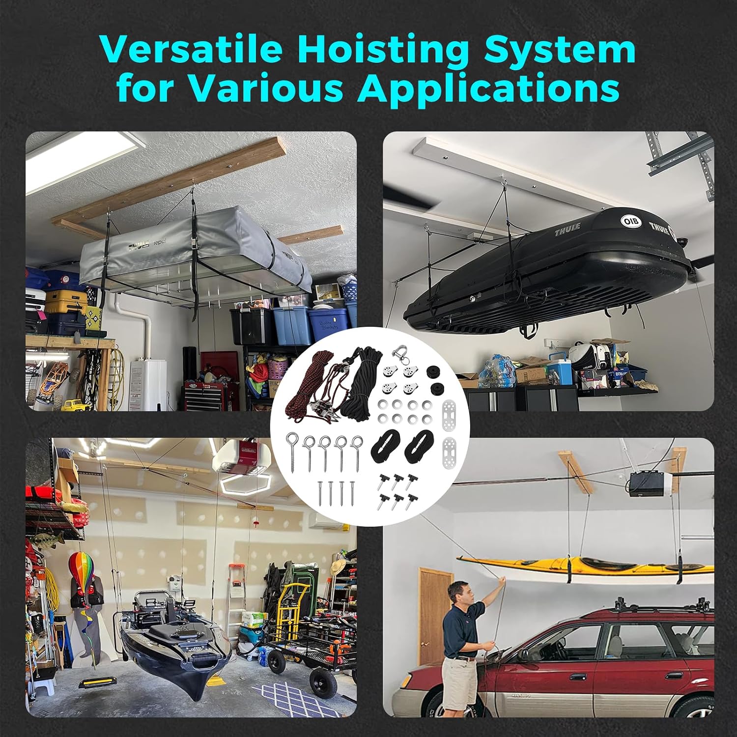 GEVINFA Hard Top Removal Lift for Jeep Wrangler JL JK TJ Ford Toyota & More