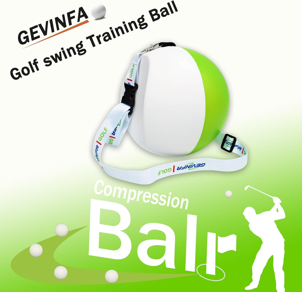 Compression Golf Swing Trainer Ball with Pure Strike Training Aid