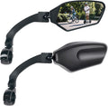 GEVINFA RIDE Adjustable Handlebar Bike Mirrors, Left & Right Bicycle Mirror Set
