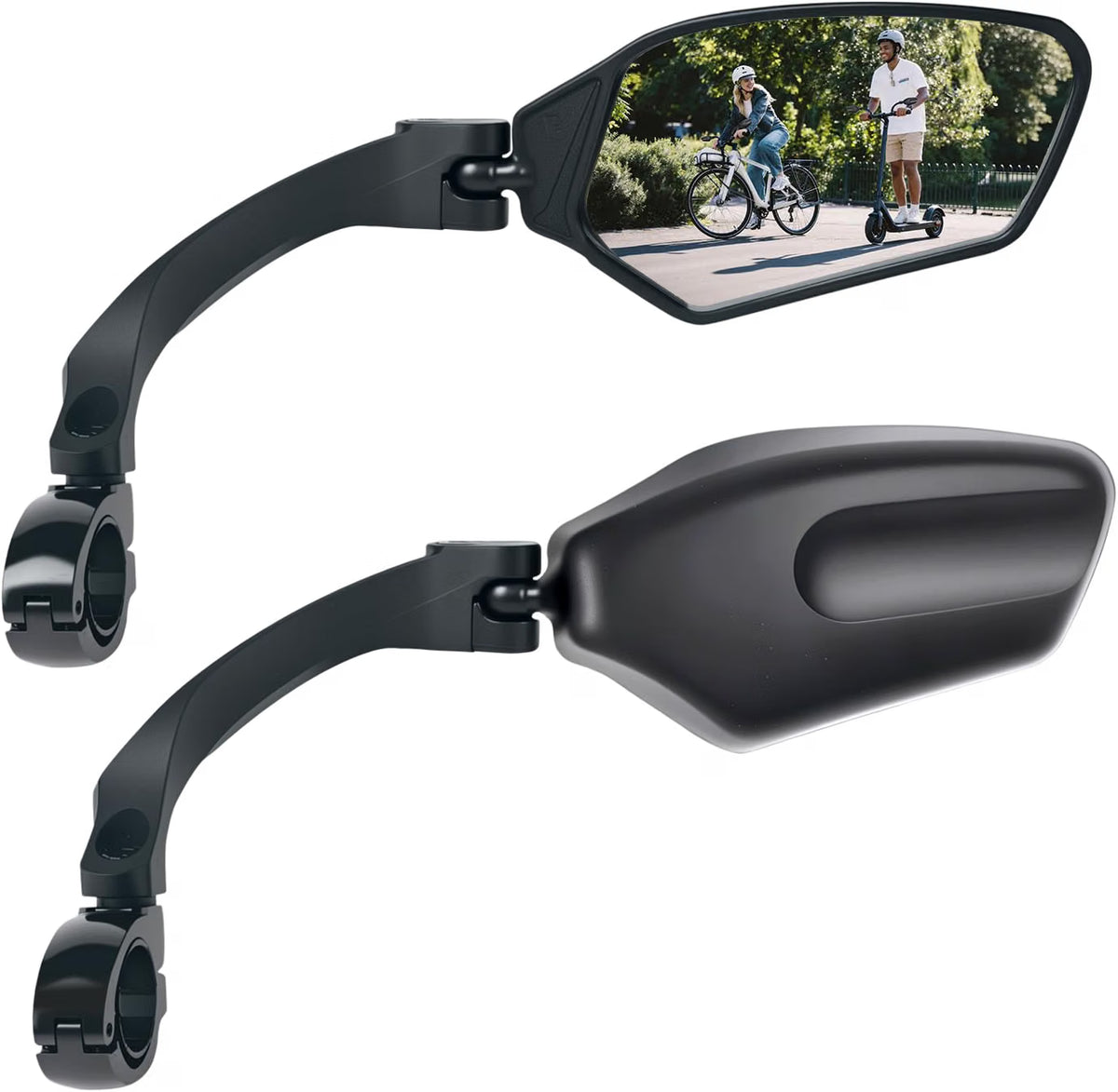 GEVINFA RIDE Adjustable Handlebar Bike Mirrors, Left & Right Bicycle Mirror Set